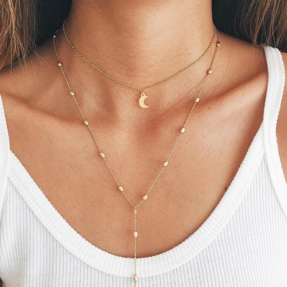 Jewelry - 4 for $25!!! Multilayer moon Necklace